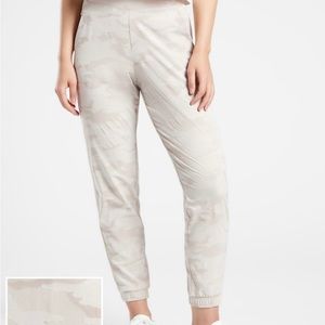 Athleta Brooklyn joggers!  Worn once. Super comfy; great light camo print